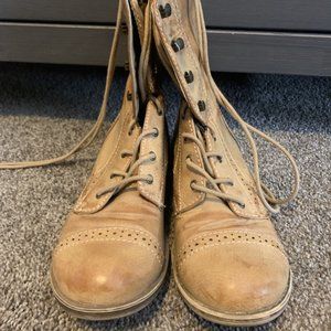 Roxy Lace Up Combat Boots
